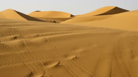 El desierto del Sahara sufrió inundaciones. Foto: Unsplash.