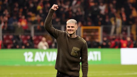 Mauro Icardi antes del superclásico de Galatasaray y Fenerbahçe. Foto: REUTERS/Umit Bektas.