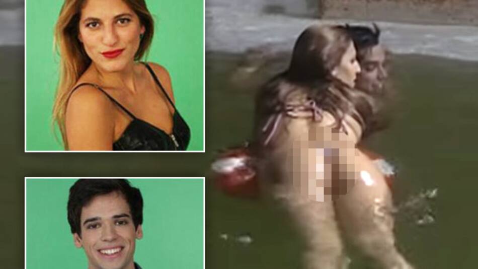 Gran Hermano 2015 - Marian y Matías muy hot en la pileta