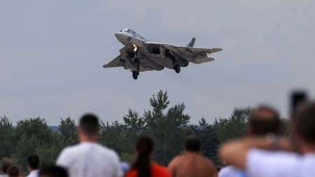 El avión de combate más moderno de Rusia. Foto: Reuters