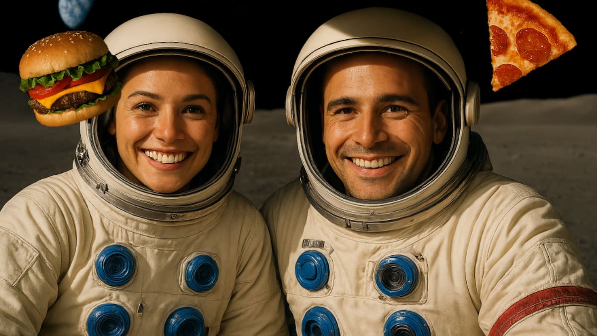 Astronautas en el espacio