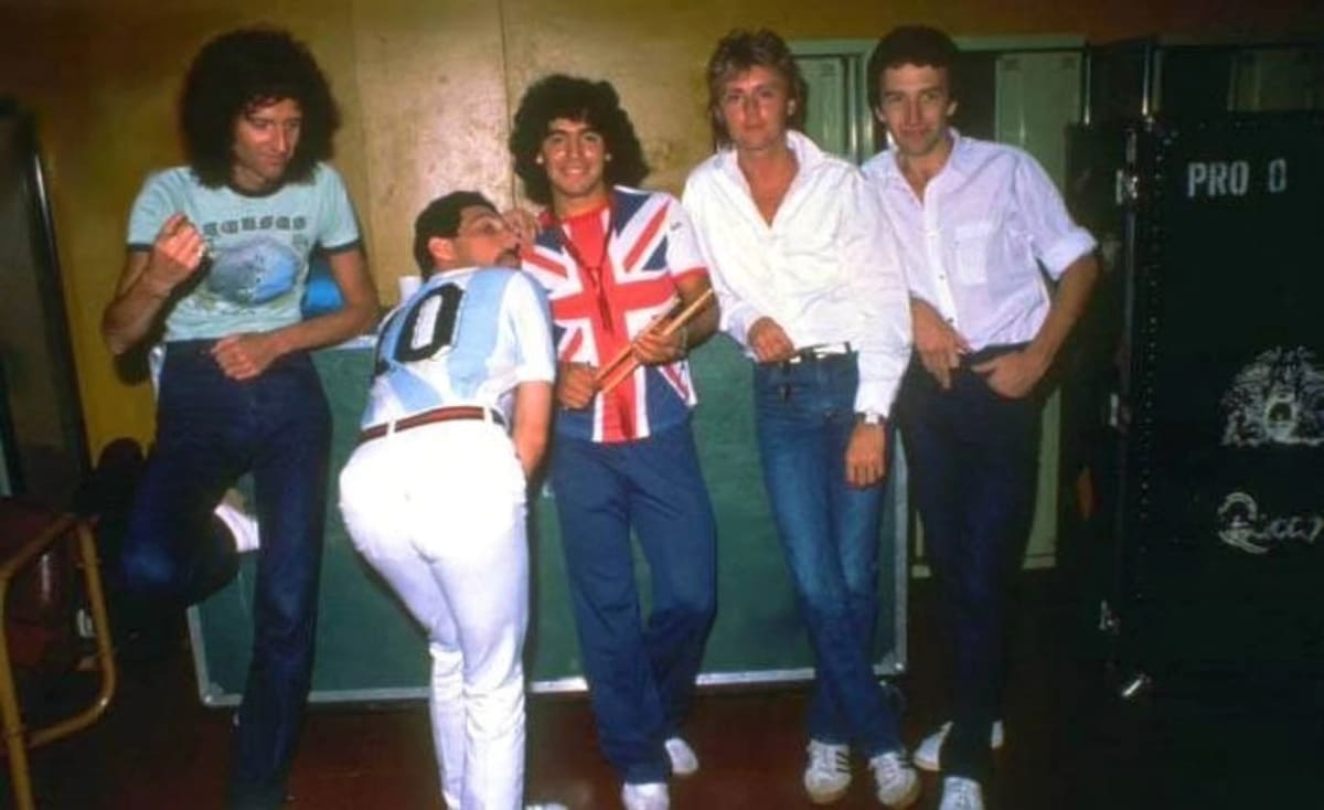 Queen tocó en el estadio Vélez