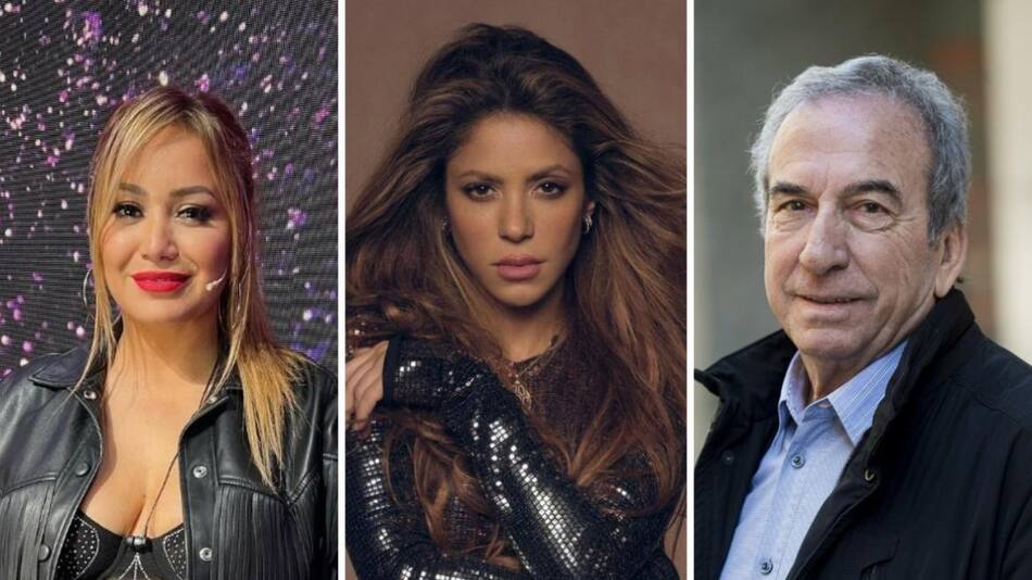 Karina; Shakira y José Luis Perales. Foto: Instagram @shakira.