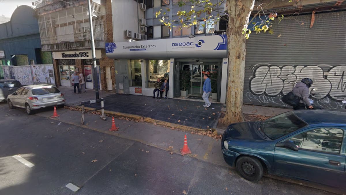 El centro médico de Osecac que sufrió el derrumbe.