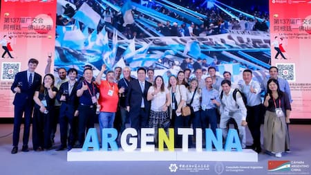 Empresarios argentinos en la Feria de Canton, China. Foto: Cámara Argentino-China