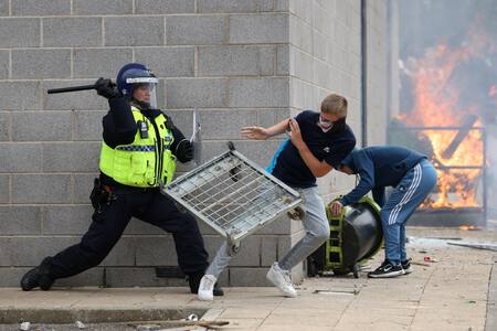 Protestas en el Reino Unido. Foto: Reuters.