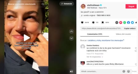 El posteo de Stefi Roitman. Foto captura.