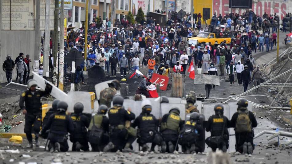 Protestas en Perú_Télam