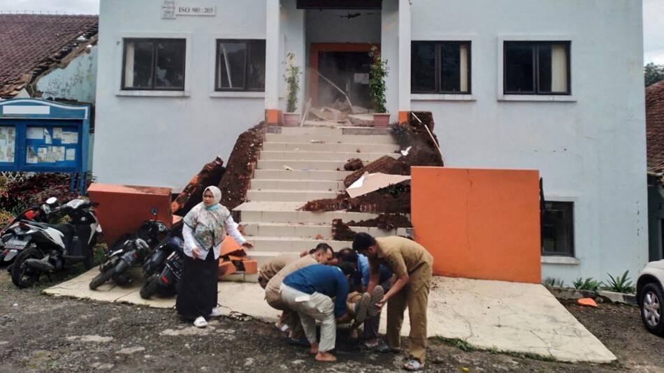 Sismo en Indonesia. Foto: Reuters.