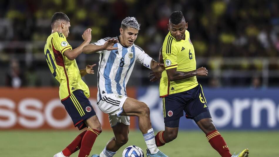 Sudamericano Sub 20, Argentina vs. Colombia. Foto: NA.