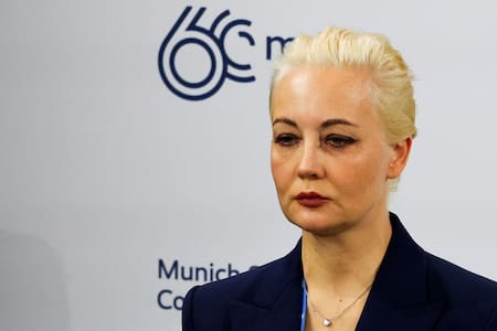 Yulia Navalnaya, esposa de Alexéi Navalny. Foto: REUTERS.