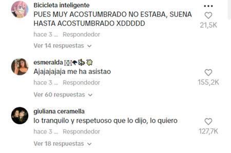 Algunos de los comentarios que cosechó la reacción del jardinero. Foto: Captura de pantalla.