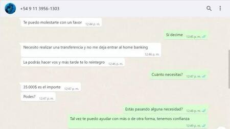 Quisieron estafarlo por Whatsapp y les dio una lección. Foto: Twitter @lagarto87.