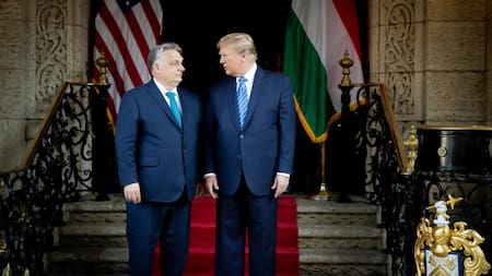 Donald Trump y Orbán, EEUU y Hungría. Foto: EFE