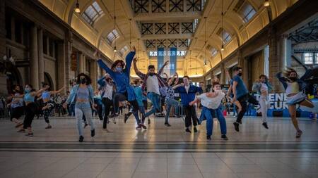AySA realizó un flashmob en el Día Mundial del Agua