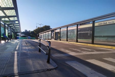 Paro de colectivos. Foto: NA