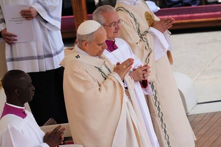 Entronización del Papa León XIV. Foto: Reuters/Jacquelyn Martin.