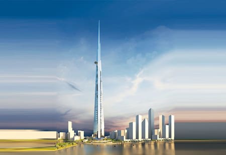 Proyecto de la Torre Jeddah en Arabia Saudita.
