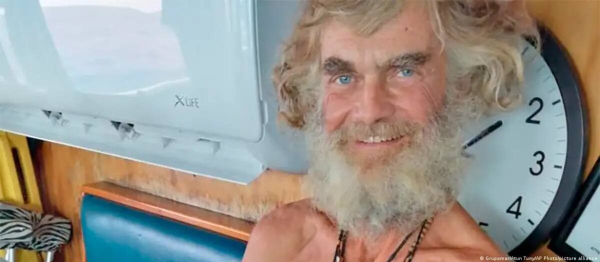 Tim Shaddock, el náufrago australiano. Foto: AP.