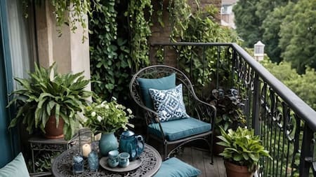 Plantas en el balcón