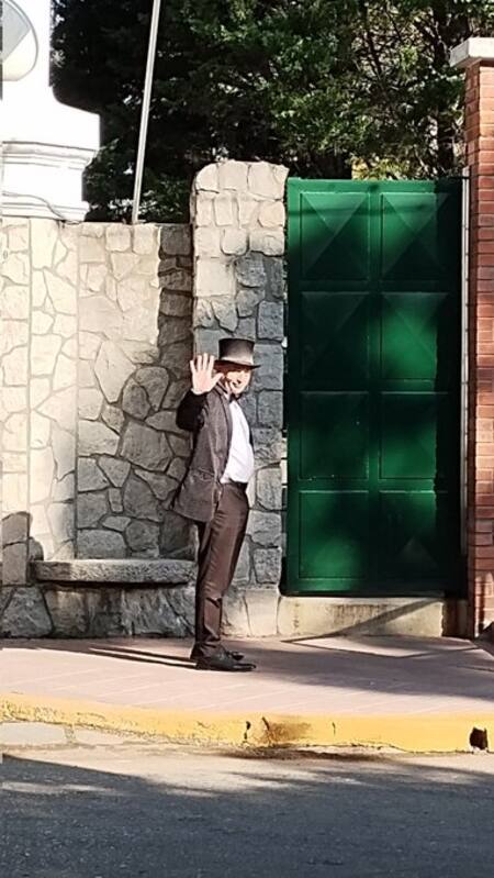 Mago sin Dientes en la Quinta de Olivos.