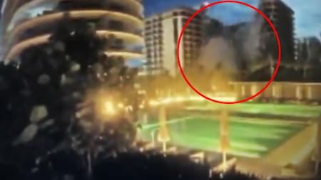 Derrumbe de un edificio en Miami, explosión