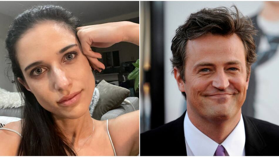 Molly Hurwitz y Matthew Perry. Fotos: Instagram - Reuters.