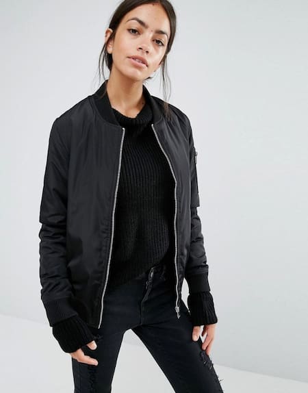 Campera bomber acolchada. Foto Pinterest ASOS