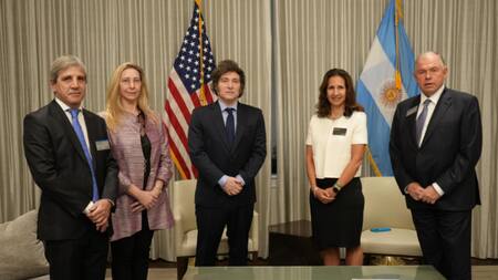 Javier Milei en su sexto viaje a Estados Unidos. Foto: X/Oficina del Presidente.