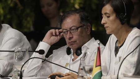 Gustavo Petro en la Cumbre de la Amazonía en Brasil. Foto: EFE.
