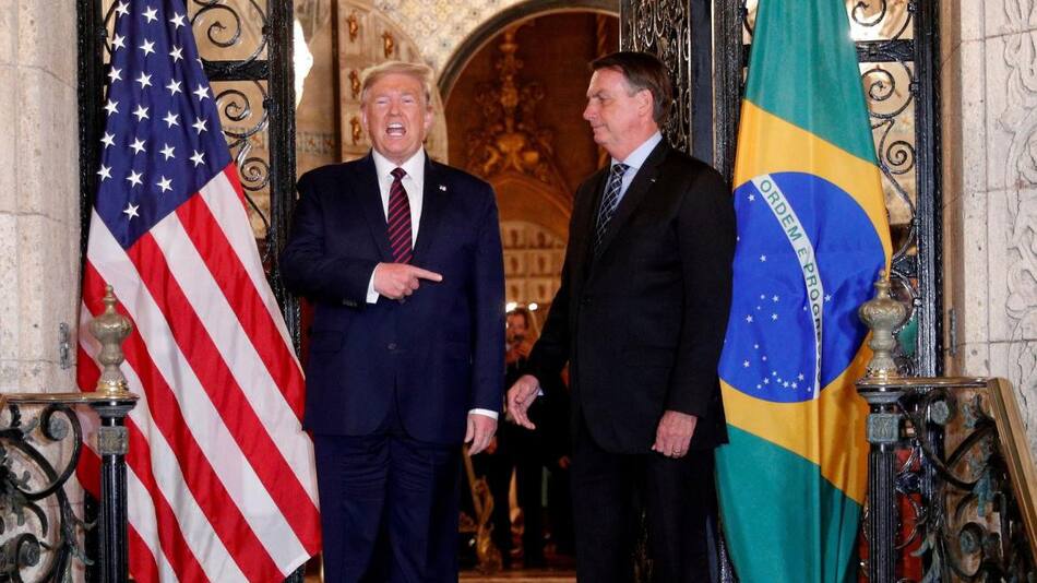 Donald Trump y Jair Bolsonaro. Foto: REUTERS