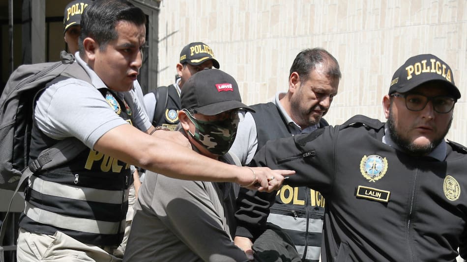 Detención de Nicanor Boluarte, Perú. Foto: EFE
