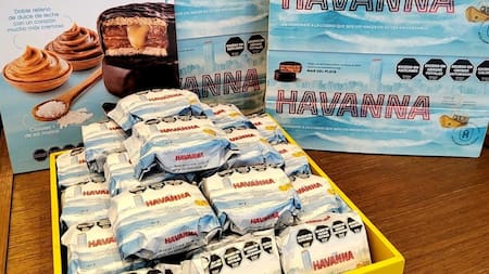 Nuevos alfajores Havanna. Foto: X @barondelmerval.