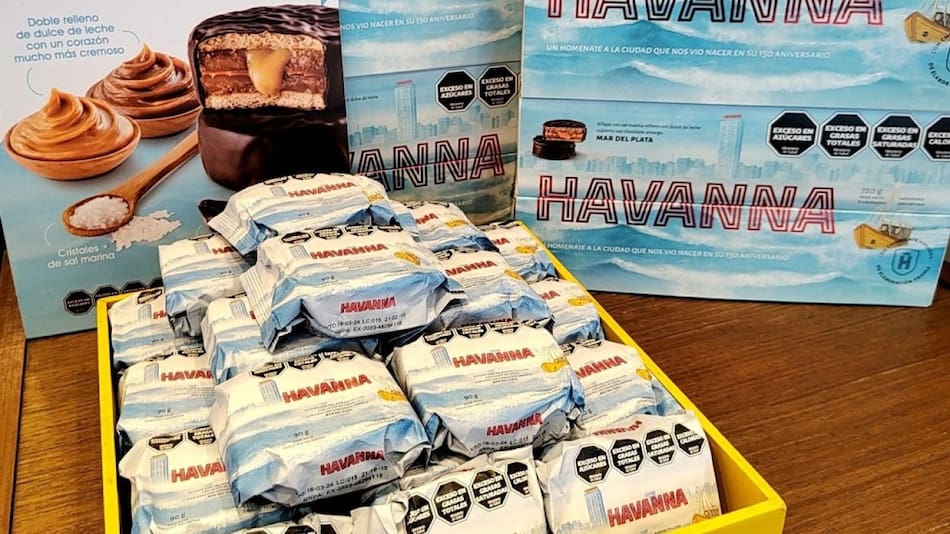 Nuevos alfajores Havanna. Foto: X @barondelmerval.