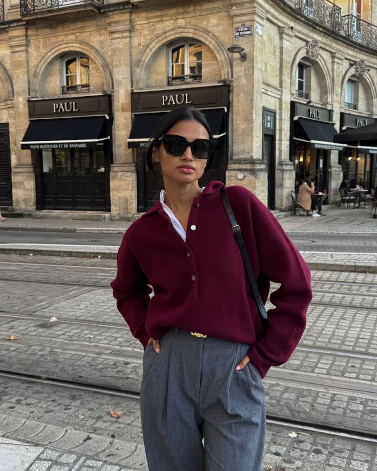 Moda rojo vino. Fuente: Pinterest