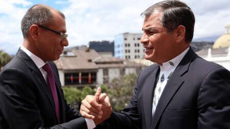Rafael Correa y Jorge Glas.