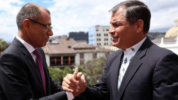 Estados Unidos le prohibió la entrada al país a Rafael Correa y a Jorge Glas por corrupción en Ecuador