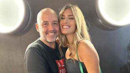 Muscari con Julieta de Gran Hermano. Foto: NA.