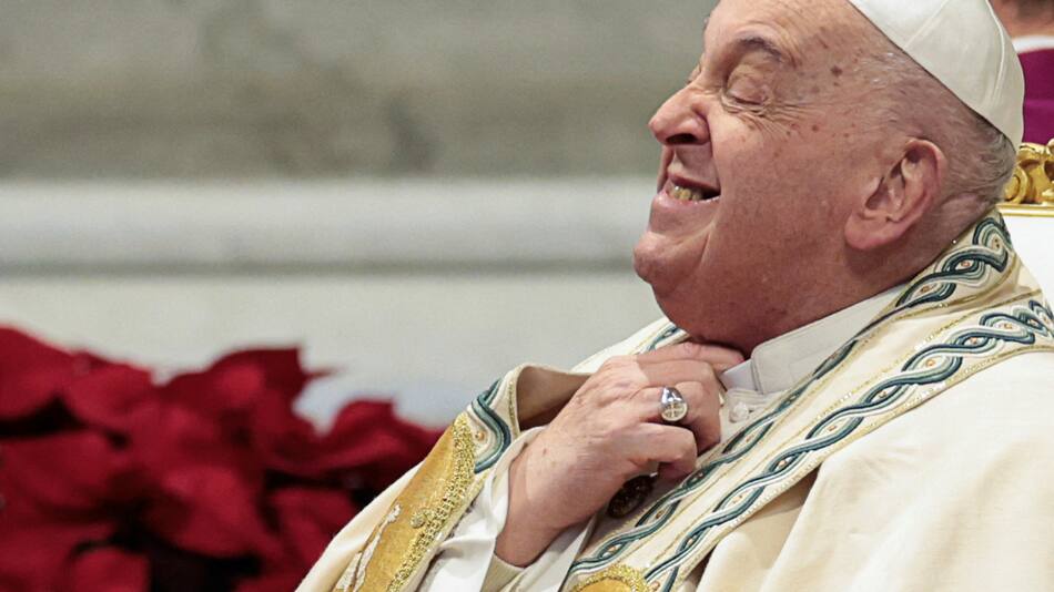 El papa Francisco en el primer día del año. Foto: Reuters.