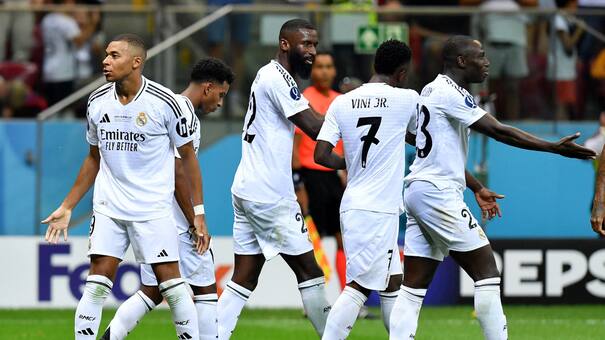 Debut soñado para Mbappé: marcó un gol en la Supercopa de Europa y sumó su primer título con el "Merengue"