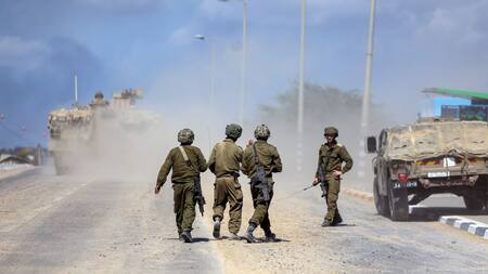Soldados israelíes en la Franja de Gaza. Foto: NA.