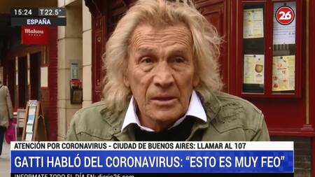 Hugo Gatti sobre su estado de salud por coronavirus, CANAL 26