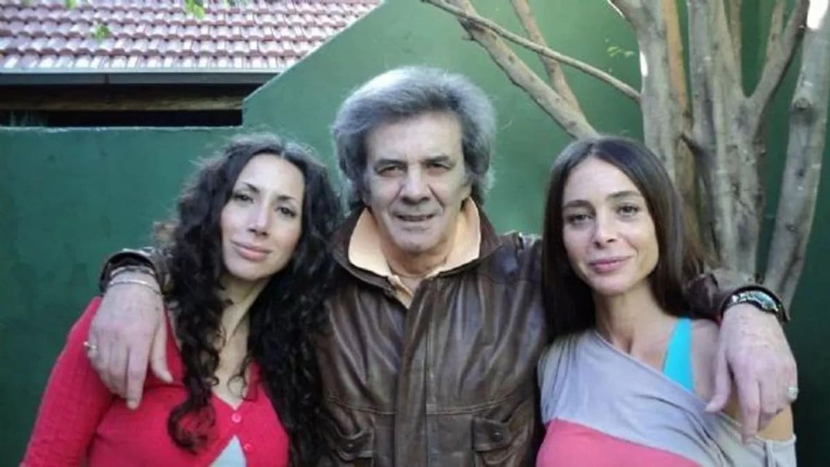 Daniel Guerrero junto a sus hijas Eleonora y Daniela. Foto: archivo.