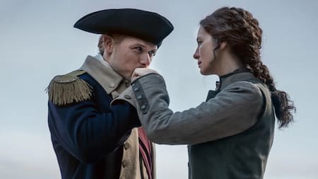 Claire y Jamie en la temporada 7 de Outlander. Foto: Starz