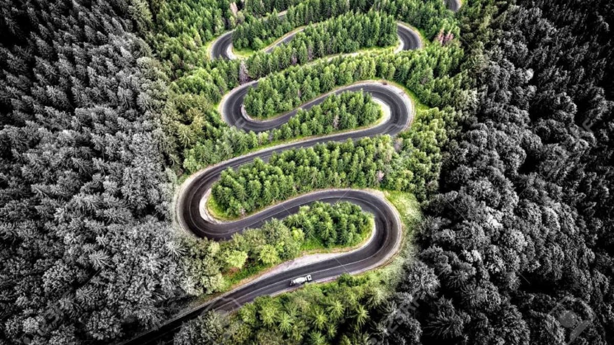 Camino sinuoso.