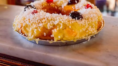 Rosca de Reyes. Foto: Instagram Las Violetas