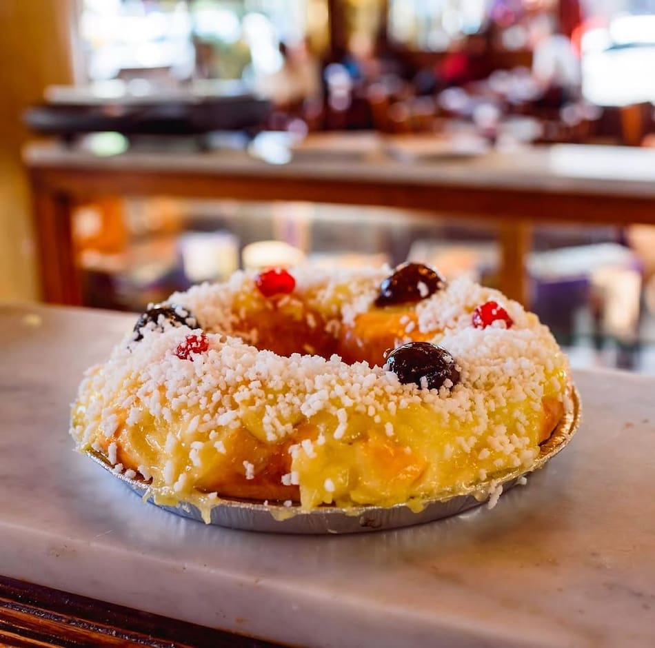 Rosca de Reyes. Foto: Instagram Las Violetas