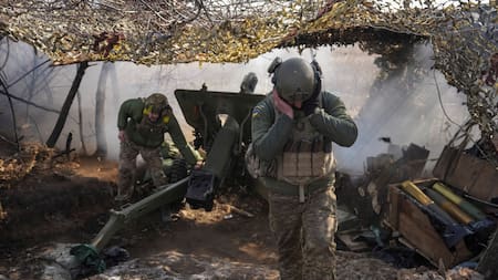 Ejército de Ucrania en la guerra con Rusia. Foto: REUTERS/Inna Varenytsia.