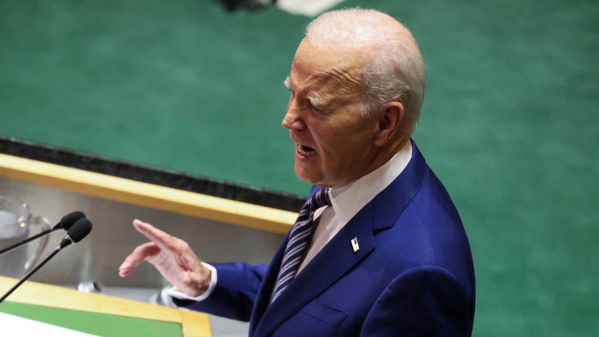 Joe Biden ante la Asamblea General de la ONU. Foto: Reuters.