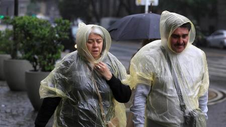 Lluvias en Buenos Aires. Foto: NA.